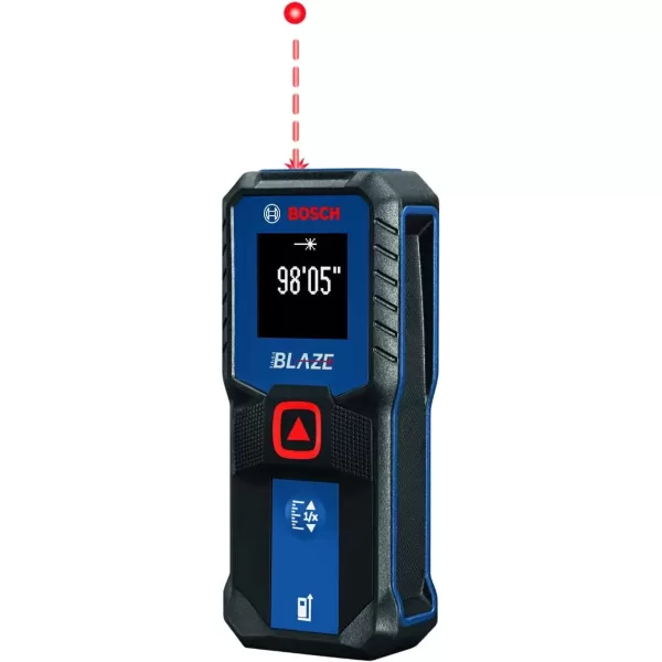 imageBOSCH GLM10023 100 Ft Blaze Laser Distance Measure Includes 2 AA Batteries100 FT