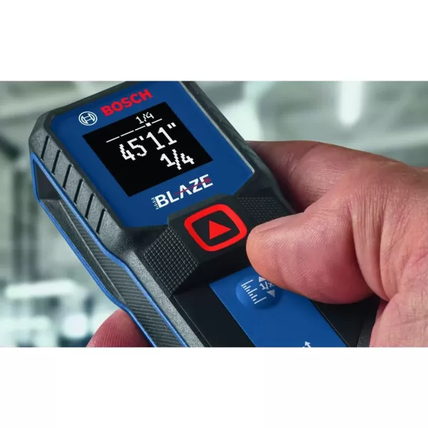 imageBOSCH GLM10023 100 Ft Blaze Laser Distance Measure Includes 2 AA Batteries100 FT