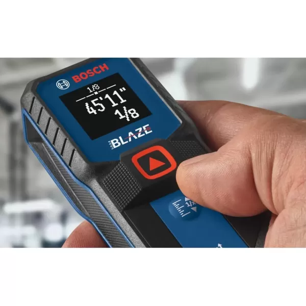 imageBOSCH GLM10023 100 Ft Blaze Laser Distance Measure Includes 2 AA Batteries100 FT