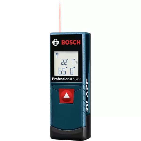 imageBOSCH GLM10023 100 Ft Blaze Laser Distance Measure Includes 2 AA Batteries65 FT