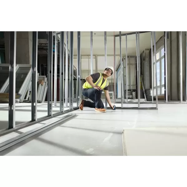 imageBOSCH GLM16540 Blaze 165 Ft Laser Distance Measure Includes 2 AAA Batteries Hand Strap Target Cards ampamp Pouch