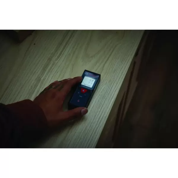 imageBOSCH GLM16540 Blaze 165 Ft Laser Distance Measure Includes 2 AAA Batteries Hand Strap Target Cards ampamp Pouch