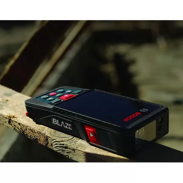 imageBOSCH GLM400C 400 Ft Blaze Outdoor Connected Laser Measure with Camera Viewfinder Includes 3 AA Batteries Hand Strap ampamp PouchAA Battery Version