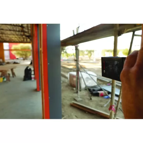 imageBOSCH GLM400C 400 Ft Blaze Outdoor Connected Laser Measure with Camera Viewfinder Includes 3 AA Batteries Hand Strap ampamp PouchAA Battery Version
