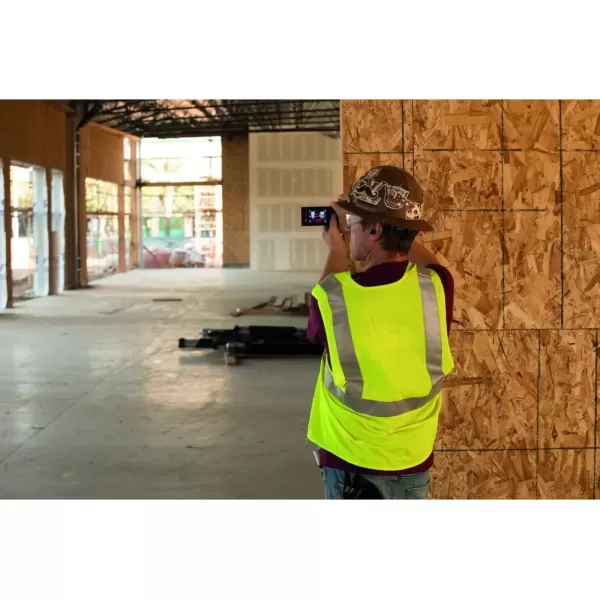 imageBOSCH GLM400C 400 Ft Blaze Outdoor Connected Laser Measure with Camera Viewfinder Includes 3 AA Batteries Hand Strap ampamp PouchAA Battery Version