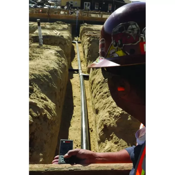 imageBOSCH GLM400C 400 Ft Blaze Outdoor Connected Laser Measure with Camera Viewfinder Includes 3 AA Batteries Hand Strap ampamp PouchAA Battery Version