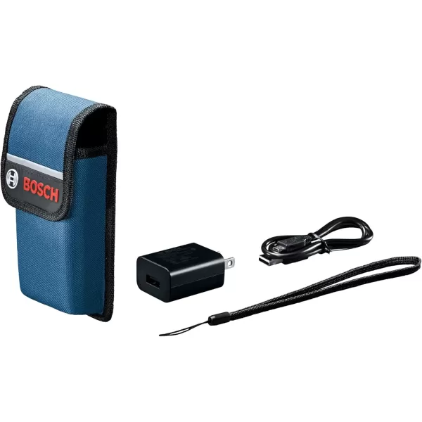 imageBOSCH GLM400C 400 Ft Blaze Outdoor Connected Laser Measure with Camera Viewfinder Includes 3 AA Batteries Hand Strap ampamp PouchLiIon Battery Version