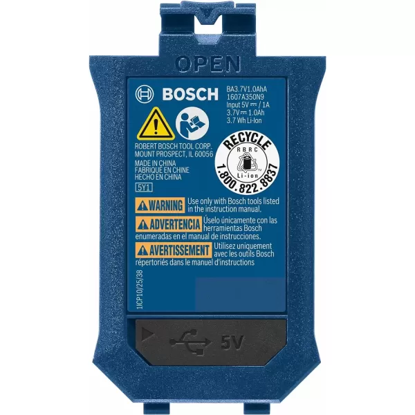 imageBosch GLMBAT 37V LithiumIon 10 Ah Battery Includes USBA to USBC Cable