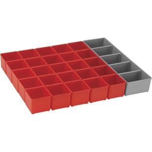 imageBOSCH ORG53RED Organizer Set for iBOXX53 Part of Click and Go Mobile Transport System 30Piece BlueRed