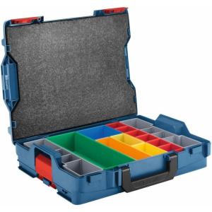 imageBOSCH  LBOXX1A Bosch  LBOXX1A 175 In x 14 In x 45 In Stackable Carrying Case with 13 pc Insert Set Blue