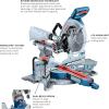 imageBOSCH GCM18V10SDN14 PROFACTOR 18V 10 In DualBevel Slide Miter Saw Kit with 1 CORE18V 8 Ah High Power Batteryw 18V 8 Ah Battery