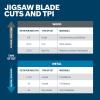 imageBOSCH T5002 TShank MultiPurpose Jigsaw Blades 10 Piece Assorted Jig Saw Blade Set for Cutting Wood and Metal