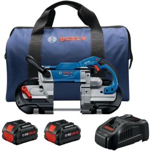 imageBOSCH GCB18V5B26 18V 5 In Deep Cut Band Saw Kitw 2 18V 6 Ah Batteries