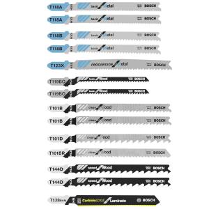 imageBOSCH T30C TShank MultiPurpose Jigsaw Blades 30 Piece Assorted Jig Saw Blade Set for Cutting Wood and Metal14Pack
