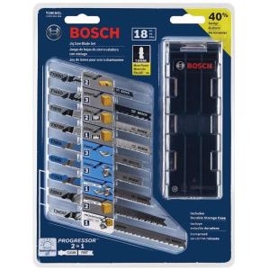 imageBOSCH T30C TShank MultiPurpose Jigsaw Blades 30 Piece Assorted Jig Saw Blade Set for Cutting Wood and Metal18Pack