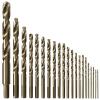 imageBOSCH CO14B 14Piece Assorted Set with Included Case  Cobalt M42 Metal Drill Bits with ThreeFlat Shank for Drilling Applications in Stainless Steel Cast Iron Titanium and LightGauge Metal21 pc Drill Bit Set