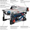 imageBOSCH GTS18V08N PROFACTOR 18V 814 In Portable Table Saw Bare Toolw 18V 8 Ah Battery