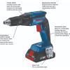 imageBOSCH GXL18V291B25 18V 2Tool Combo Kit with Brushless Screwgun Brushless CutOut Tool and 2 CORE18V 4 Ah Advanced Power Batteries