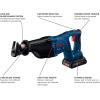 imageBOSCH GXL18V501B25 18V 5Tool Combo Kit with 2In1 BitSocket Impact DriverWrench 12 In Hammer DrillDriver Reciprocating Saw Circular Saw LED Worklight and 2 CORE18V 4 Ah Compact Batteries5Tool Combo Kit