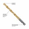 imageBOSCH TI9IM 9Piece Assorted Set Titanium Nitride Coated Metal Drill Bits  Impact Tough with ImpactRated Hex Shank Ideal for HeavyGauge Carbon Steels Light Gauge Metal HardwoodAssorted