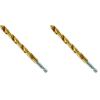 imageBOSCH TI9IM 9Piece Assorted Set Titanium Nitride Coated Metal Drill Bits  Impact Tough with ImpactRated Hex Shank Ideal for HeavyGauge Carbon Steels Light Gauge Metal Hardwood38 Diameter Pack of 2