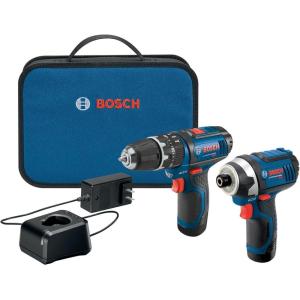 imageBOSCH 12Volt Max LithiumIon 2Tool Cordless Combo Kit CLPK241120 Blue