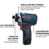 imageBOSCH 12V Max 2Tool Brushless Combo Kit with 38 In DrillDriver 14 In Hex Impact Driver and 2 2 Ah Batteries GXL12V220B2212V Kit