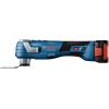 imageBOSCH GOP18V34N 18V Brushless StarlockPlus Oscillating MultiTool Bare Tool Cordless Variable Speed with 114 In BiMetal Plunge Cut Bladew 18V 4 Ah Battery