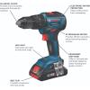 imageBOSCH GXL18V901B25 18V 9Tool Combo Kit 2In1 BitSocket Impact Driver Hammer DrillDriver Recip Saw Circ Saw Oscillating Tool Angle Grinder Vacuum Worklight 2 CORE18V 4 Ah Batteries