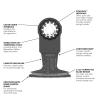 imageBOSCH OSL114F3 3Pack 114 In Starlock Oscillating Multi Tool All Purpose BiMetal Plunge Cut Blades for Applications in Wood Wood with Nails Drywall PVC Metal Nails and Staples212 In