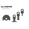 imageBOSCH OSL114F3 3Pack 114 In Starlock Oscillating Multi Tool All Purpose BiMetal Plunge Cut Blades for Applications in Wood Wood with Nails Drywall PVC Metal Nails and Staples1 Count Pack of 1