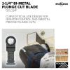 imageBOSCH OSL114F3 3Pack 114 In Starlock Oscillating Multi Tool All Purpose BiMetal Plunge Cut Blades for Applications in Wood Wood with Nails Drywall PVC Metal Nails and Staples114 In