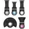 imageBOSCH OSL005C 5Piece Starlock Oscillating Multi Tool Assorted Set Blades for Mixed Applications in Metal Wood and Other General Purpose Materials with Included Case5Piece Set