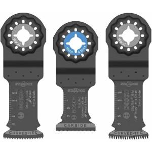 imageBOSCH OSL005C 5Piece Starlock Oscillating Multi Tool Assorted Set Blades for Mixed Applications in Metal Wood and Other General Purpose Materials with Included Case3Piece Set