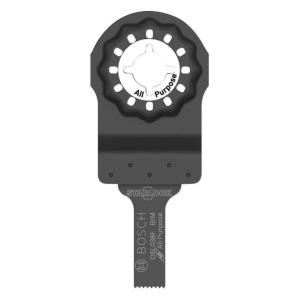 imageBOSCH OSL114F3 3Pack 114 In Starlock Oscillating Multi Tool All Purpose BiMetal Plunge Cut Blades for Applications in Wood Wood with Nails Drywall PVC Metal Nails and Staples38 In