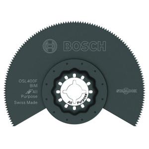 imageBOSCH OSL114F3 3Pack 114 In Starlock Oscillating Multi Tool All Purpose BiMetal Plunge Cut Blades for Applications in Wood Wood with Nails Drywall PVC Metal Nails and Staples4 In