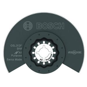 imageBOSCH OSL114F3 3Pack 114 In Starlock Oscillating Multi Tool All Purpose BiMetal Plunge Cut Blades for Applications in Wood Wood with Nails Drywall PVC Metal Nails and Staples1 Count Pack of 1