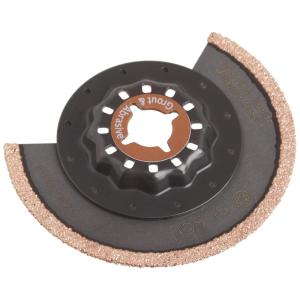 imageBOSCH OSL234HG 1Piece 234 in x 18 in Starlock Oscillating Multi Tool Grout ampamp Abrasive Carbide Grit Hybrid Grout Blade for Grinding ampamp Rasping Applications212 In
