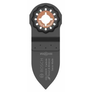 imageBOSCH OSL234HG 1Piece 234 in x 18 in Starlock Oscillating Multi Tool Grout ampamp Abrasive Carbide Grit Hybrid Grout Blade for Grinding ampamp Rasping Applications2 In