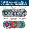 imageBOSCH TCWX1S500 5 In x 045 In XLOCK MetalStainless Fast Cutting Abrasive Wheel 60 Grit Compatible with 78 In Arbor Type 1A ISO 41 for Applications in Metal Stainless Steel CuttingType 27A Metal