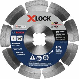 imageBOSCH DBX4543S 412 in XLock Continuous Rim Diamond Blade Compatible with 78 in Arbor for Application in Ceramic Tile Slate6 In