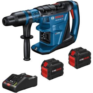imageBOSCH GBH18V40CK27 PROFACTOR 18V ConnectedReady SDSmax 158 In Rotary Hammer with 2 CORE18V 12 Ah High Power Batteriesw Two 18V 12 Ah Batteries