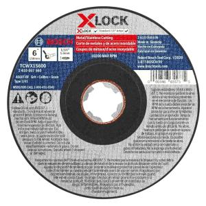 imageBOSCH TCWX1S500 5 In x 045 In XLOCK MetalStainless Fast Cutting Abrasive Wheel 60 Grit Compatible with 78 In Arbor Type 1A ISO 41 for Applications in Metal Stainless Steel CuttingType 1A MetalStainless