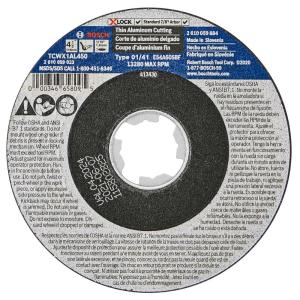imageBOSCH TCWX1S500 5 In x 045 In XLOCK MetalStainless Fast Cutting Abrasive Wheel 60 Grit Compatible with 78 In Arbor Type 1A ISO 41 for Applications in Metal Stainless Steel CuttingType 1A Metal