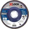 imageBOSCH FDX2950120 1Piece 5 In XLOCK Flap Disc 120 Grit Compatible with 78 In Arbor Type 29 for Applications in Metal Blending and Grinding5 In