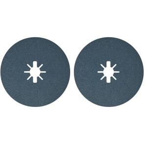 imageBOSCH FBX624 25Pack 6 In XLOCK Coarse Grit Abrasive Fiber Discs 24 Grit Compatible with 78 In Arbor for Applications in Metal Surface Finishing Weld Blending Rust Removal6 In Pack of 2