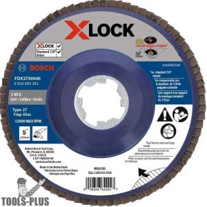 imageBOSCH FDX2950120 1Piece 5 In XLOCK Flap Disc 120 Grit Compatible with 78 In Arbor Type 29 for Applications in Metal Blending and Grinding5 In