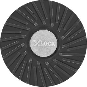 imageBOSCH MGX0600 6 In XLOCK Backing Pad with XLOCK Clip  Medium Hardness Use with Fiber Discs for Applications in Metal Surface Finishing Weld Blending Rust Removal
