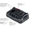 imageBOSCH GAX1218V30 18V12V DualBay LithiumIon Battery Charger