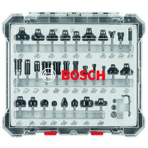 imageBOSCH RBS006SBS 6Piece Universally Compatible Accessory CarbideTipped Groove Cutter Router Bit Assorted Set30Piece